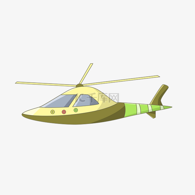  黄色直升机 