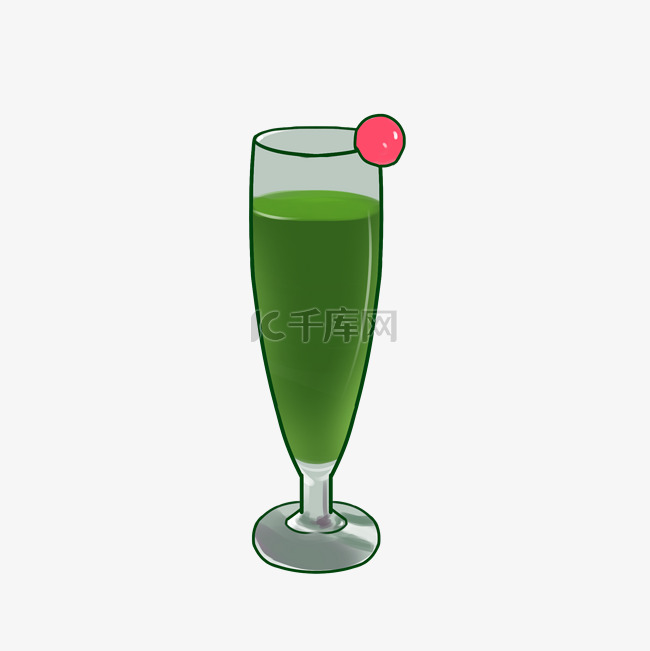绿色立体美味黄瓜汁