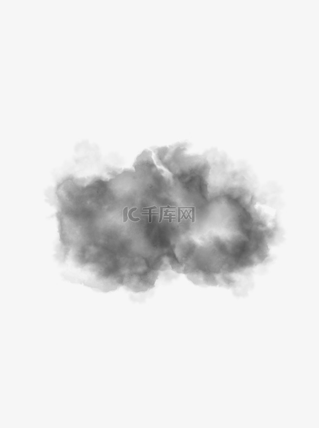 中国风水墨云朵效果元素