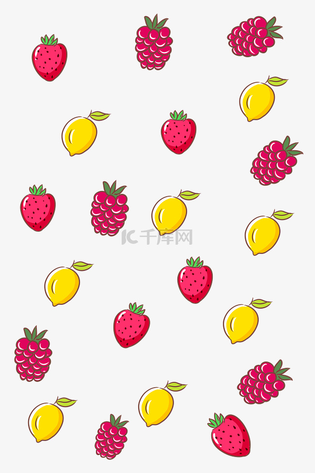 水果柠檬底纹
