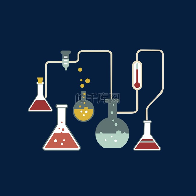 化学药物实验插画