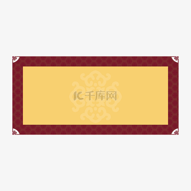 中国风金色边框装饰