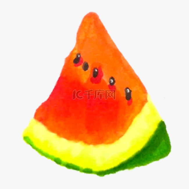 一块三角形的红西瓜