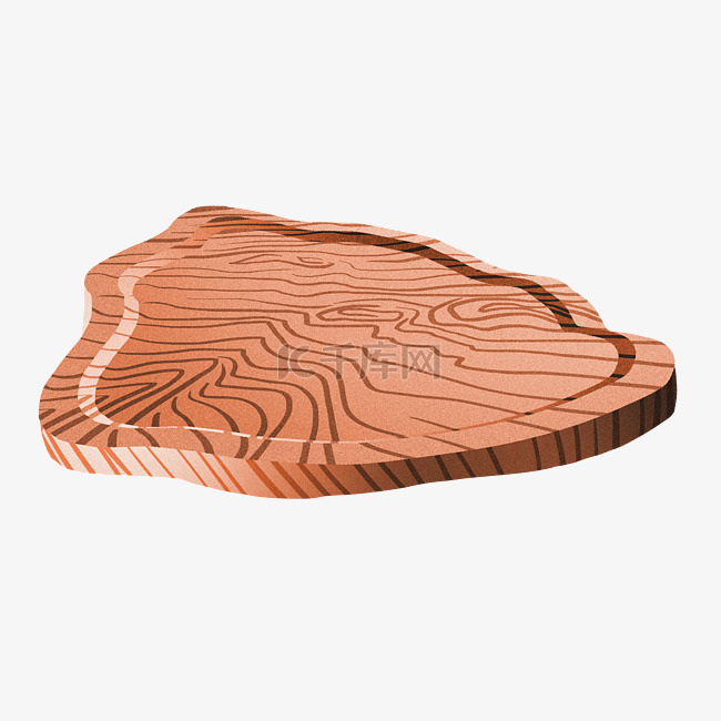 棕色的木板木纹插画