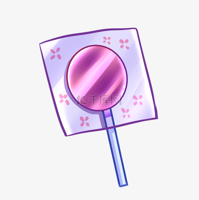 紫色棒棒糖