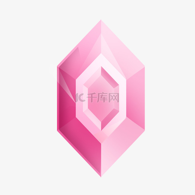 粉色菱形宝石