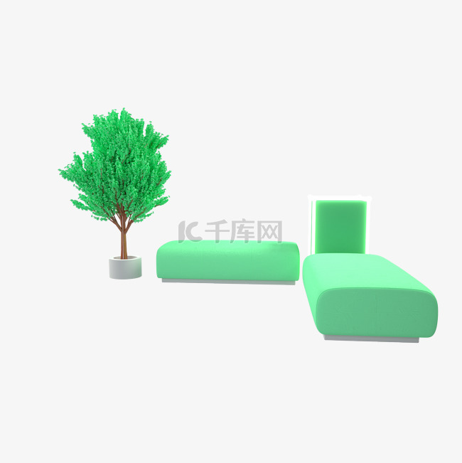 绿色家装沙发装饰