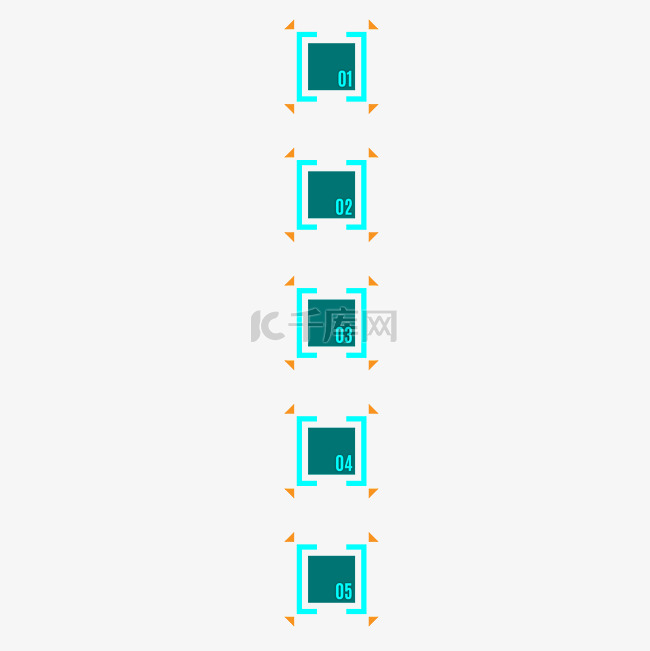 科技感图案正方形装饰