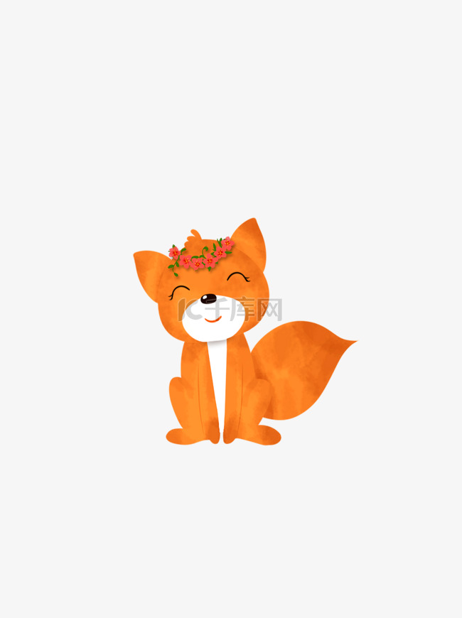卡通可爱小狐狸动物设计