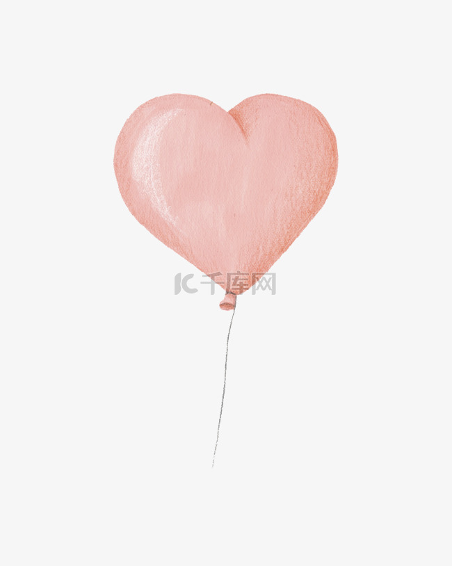 情人节儿童节卡通粉色心形气球
