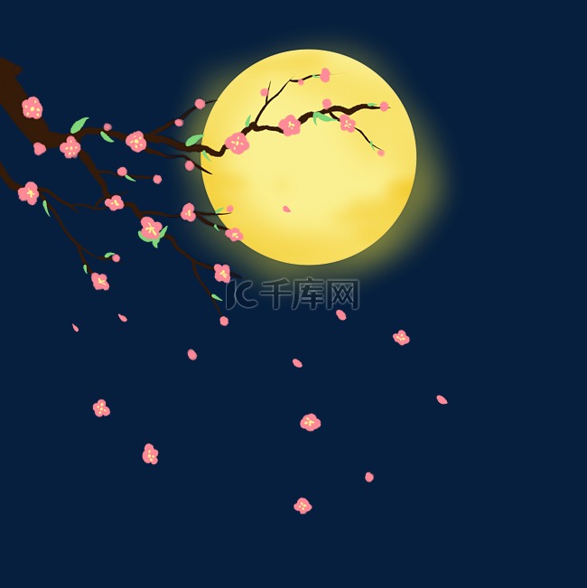 月亮与桃花