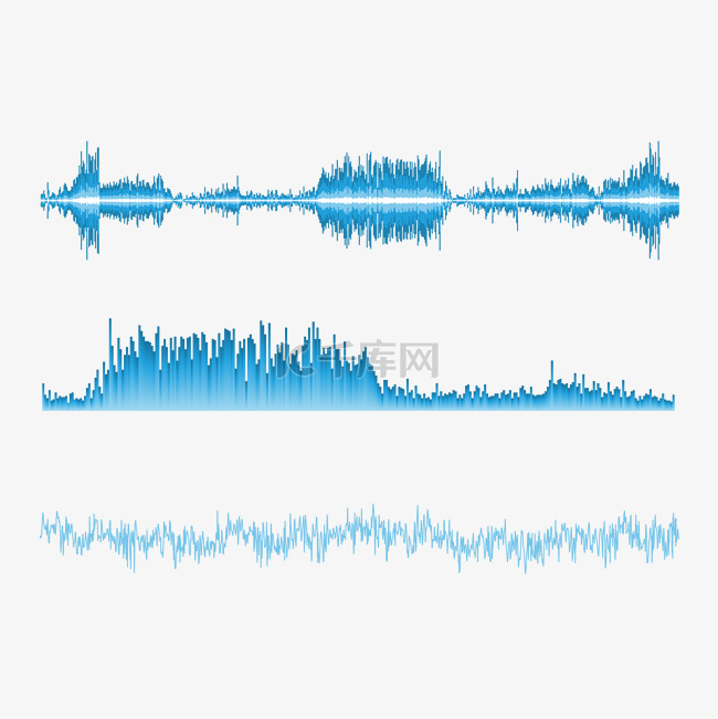 卡通音波矢量图下载