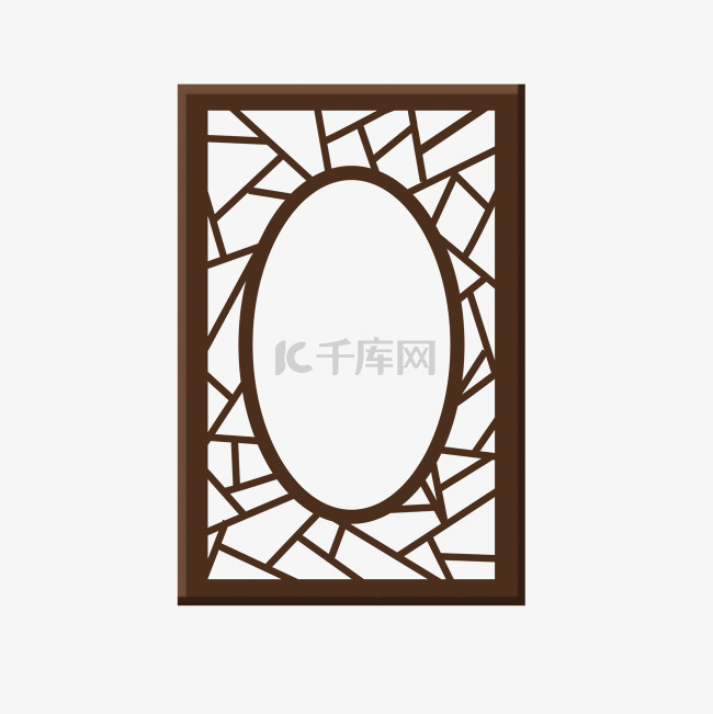 浅色简约中国风中式画框