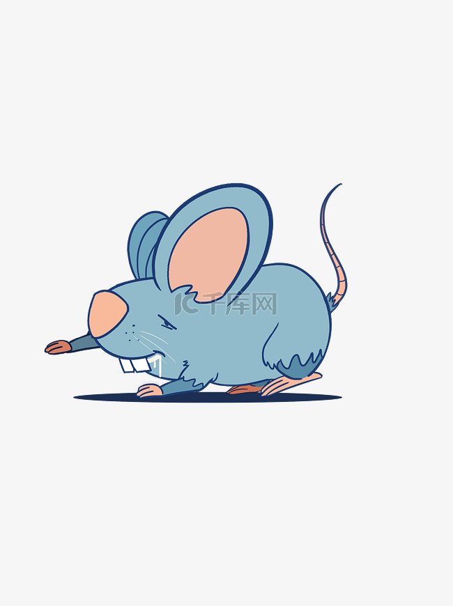 可爱动物老鼠四肢分层可做动画或