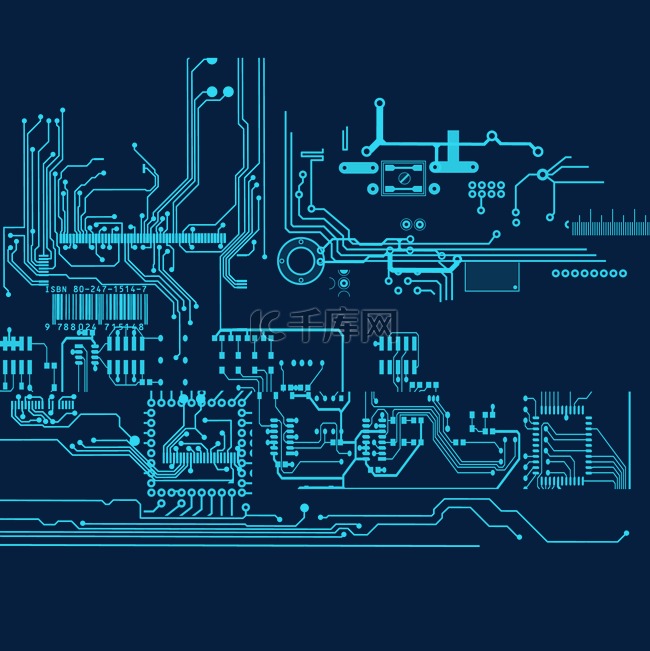 商务科技电路图元素