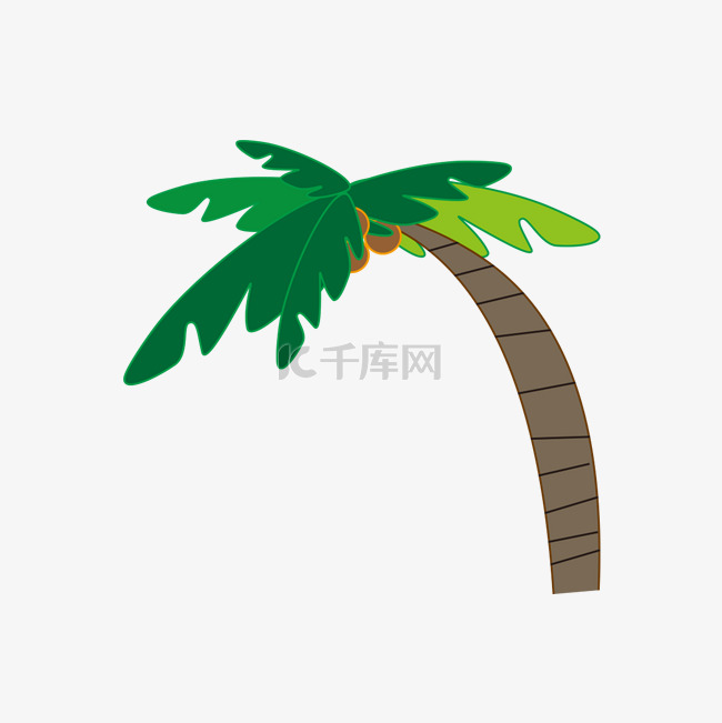 通用卡通植物椰子树