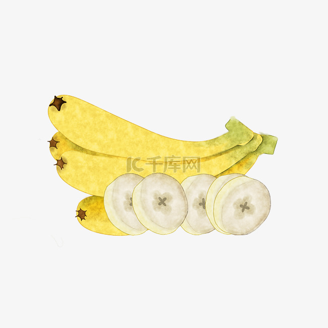 水果香蕉黄色新鲜夏日甜PNG