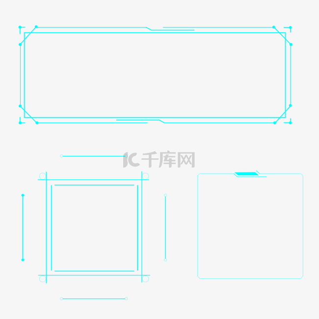 科技蓝色边框下载