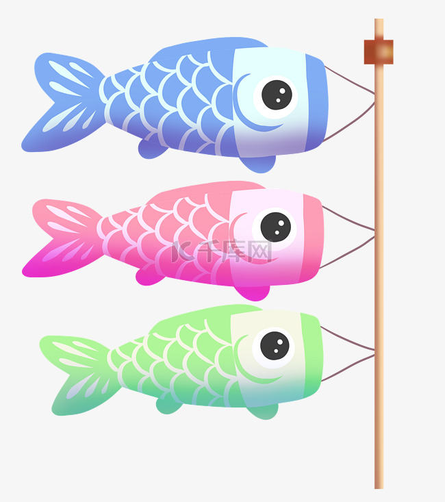 日本鱼旗装饰 