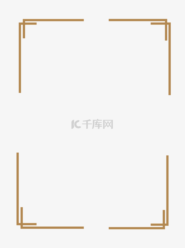 新年中国风复古金色边框