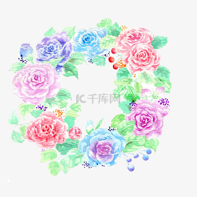 花圈绿叶花环