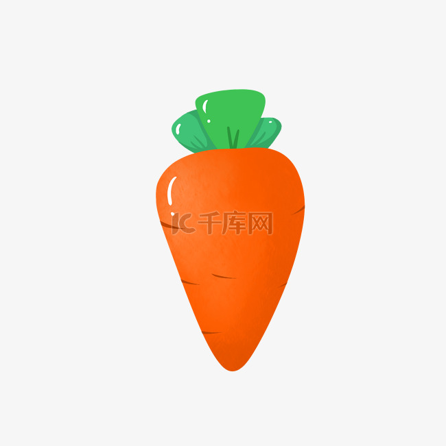 三角形的鲜艳的胡萝卜