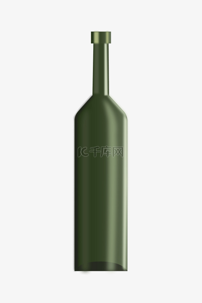 绿色红酒瓶