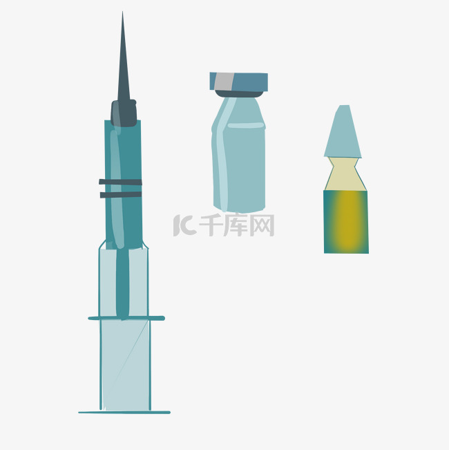 一支针筒和注射药水