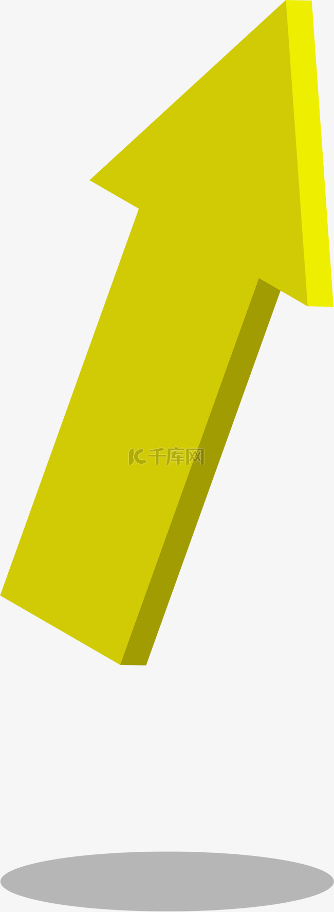卡通黄色的箭头标识PNG素材图片免费下载_高清装饰图案psd_千库网(图片编号10010354)