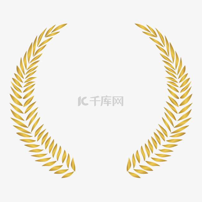 成熟麦穗矢量图形