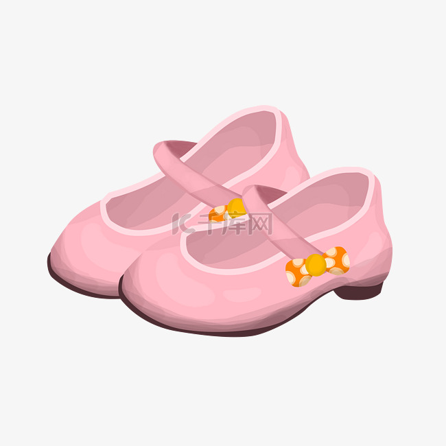 粉红色高跟鞋婴儿鞋