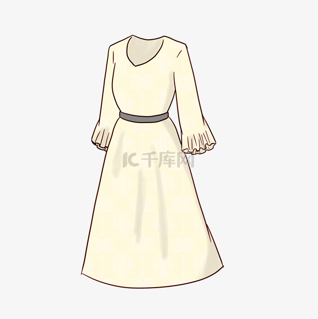 女成人服装手绘插画