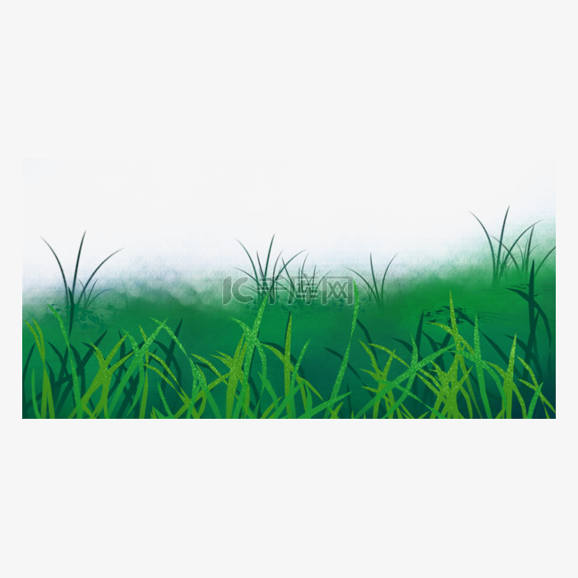 绿色小清新小草草地草坪