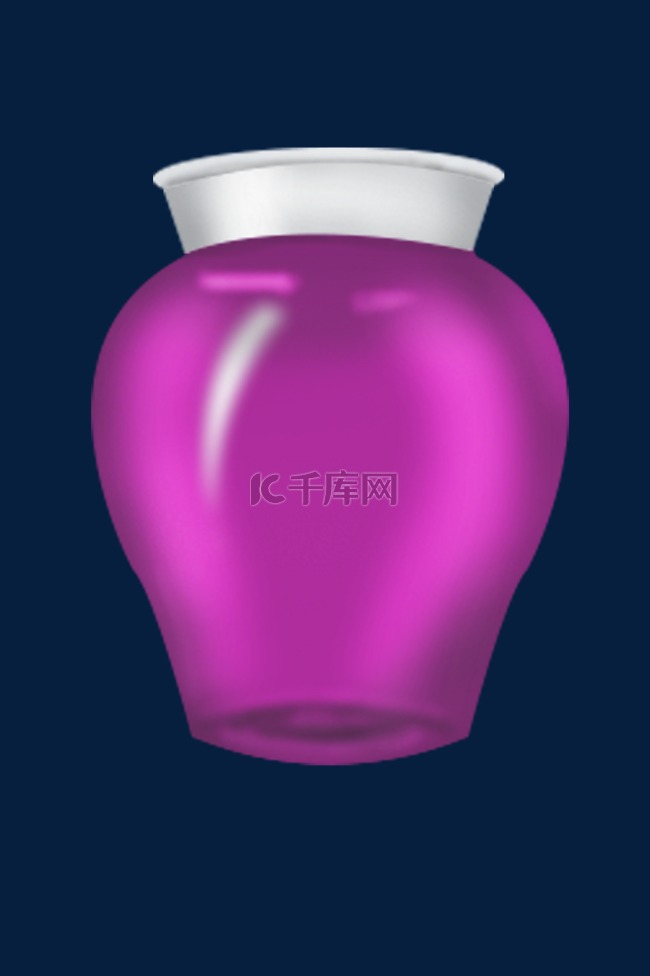 紫色玻璃瓶子插图