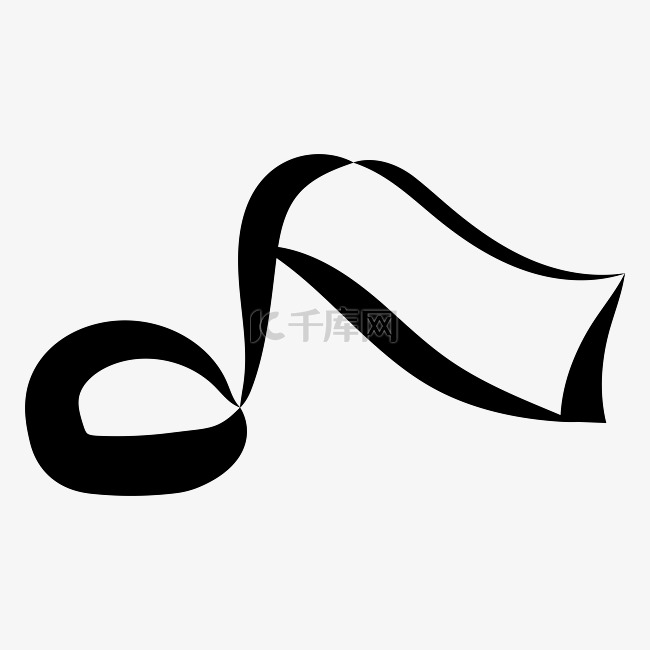 音乐音符符号AI矢量图