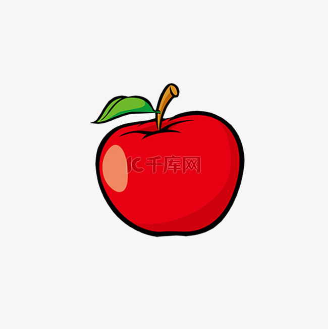 水果类装饰图案新疆苹果