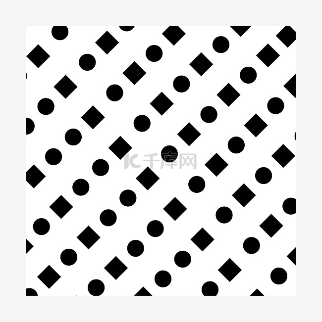 黑色方形和圆形网格点背景