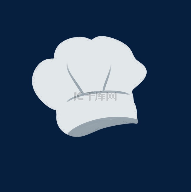白色卡通厨师帽子