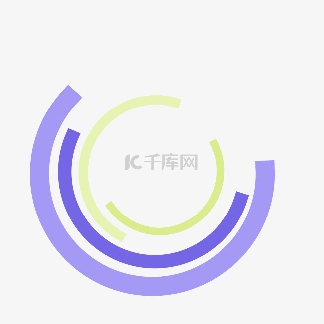 商务矢量数据分析环形进程