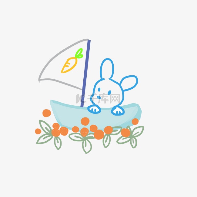 小兔小帆船
