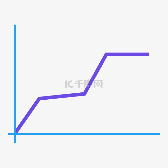 商务矢量数据分析上升折线