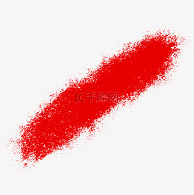 红色笔刷矢量图