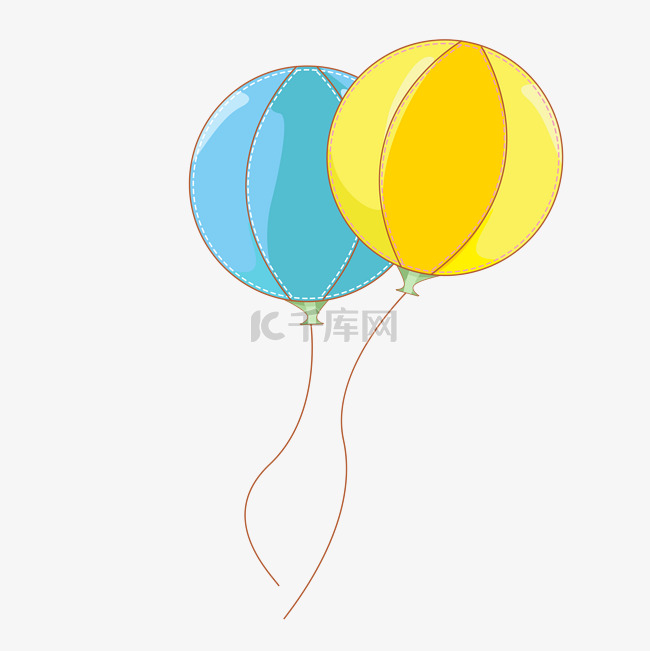 六一儿童节卡通彩色气球