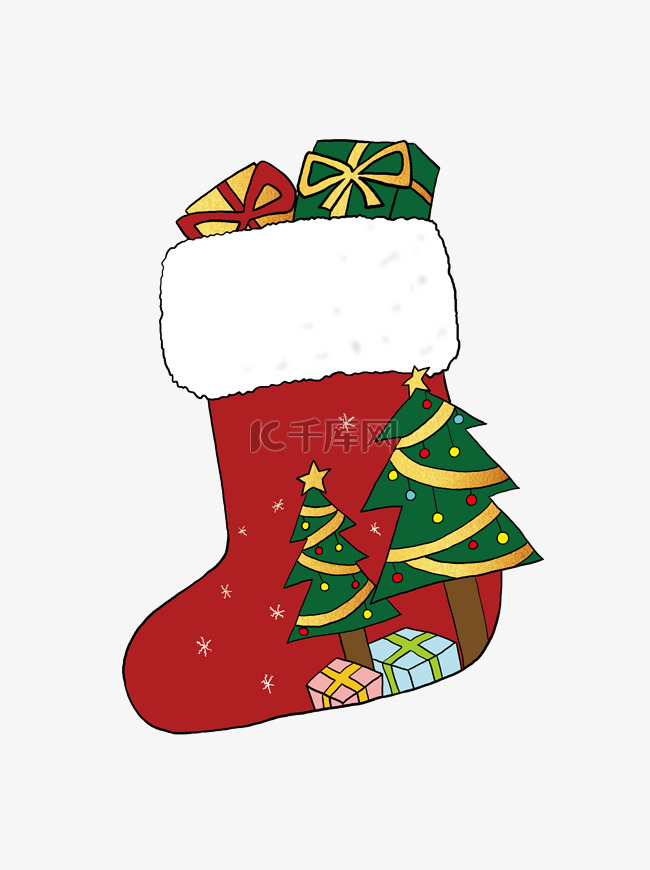 圣诞树圣诞袜
