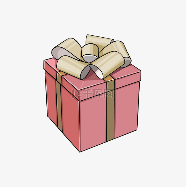 圣诞元素贴纸-礼物盒4