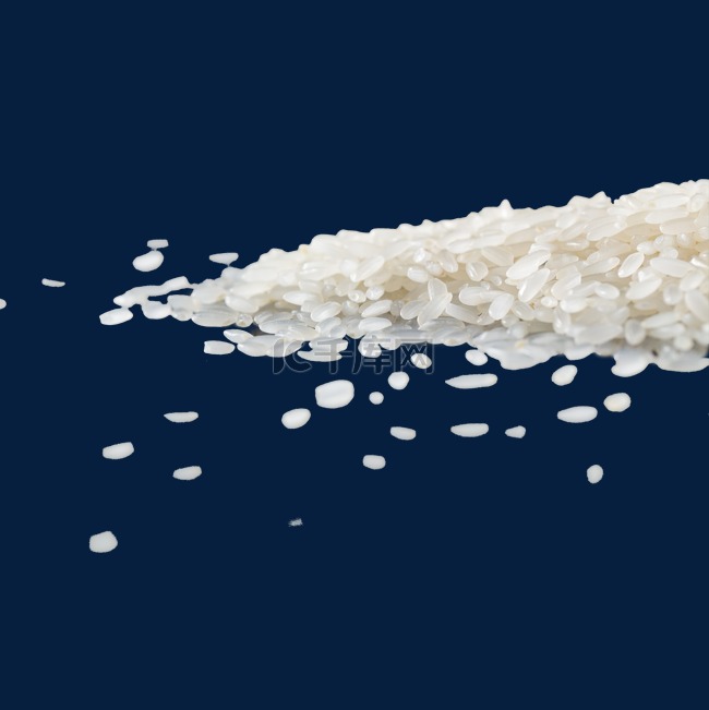 白色一堆大米食物