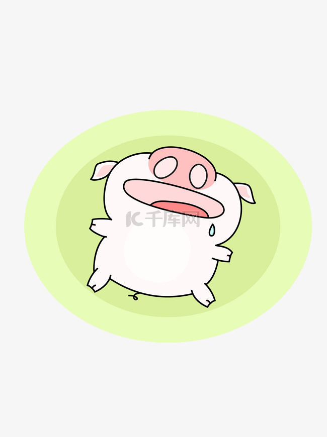 2019生肖猪猪年卡通手绘猪可