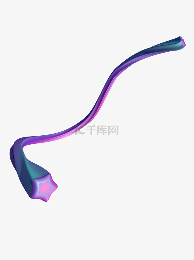 C4D丝带放样装饰