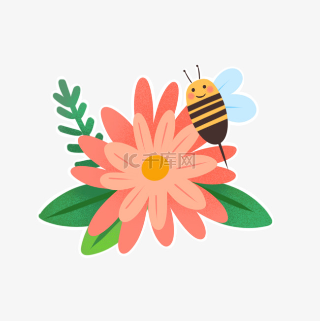 小蜂蜜花朵