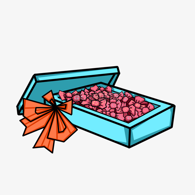 糖果礼物盒包装盒插画